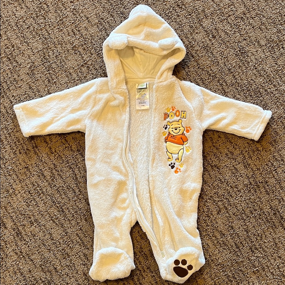 3-6 Month Disney Pooh Sherpa One-Piece